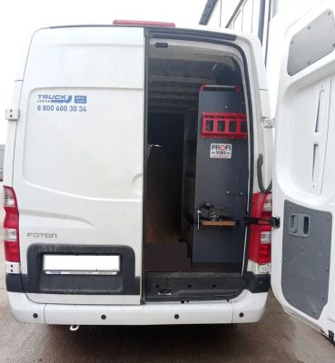 Foton Toano PRO и стеллажи PROFIvan для выездного сервиса сельхозтехники